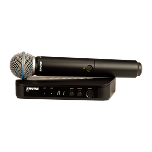 Microfone de Mão Sem Fio Shure BLX24/B58, Cápsula BETA58