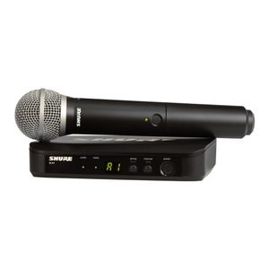 Microfone de Mão Sem Fio Shure BLX24/PG58, Cápsula PG58