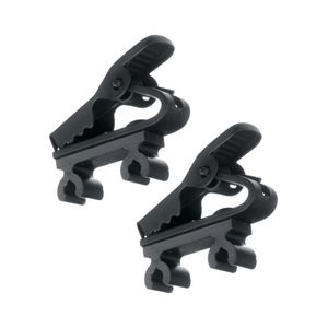 Clip Duplo Microfone Lapela - SM93 / WL93 - Preto - Pacote com 2 unidades