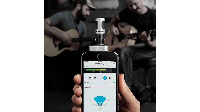 Microfone Digital iOS Shure MV88 | Loja Shure Oficial - Loja Microfone Digital iOS Shure MV88 | Loja Shure Oficial - Loja