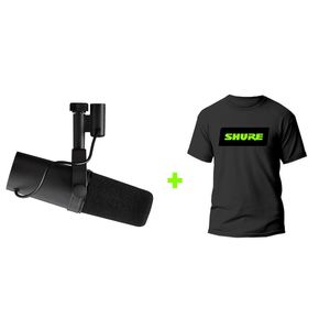 Kit Microfone Shure SM7B + Camiseta Oficial TSHURE-M