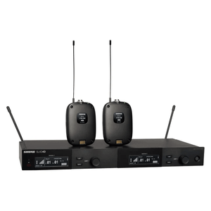 Microfone Sem Fio Duplo 32 Canais Shure SLXD14DBR-L55