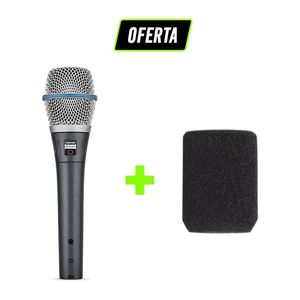 Kit Microfone BETA87C +  Windscreen Preto A85WS