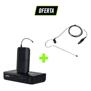 Kit Transmissor e Receptor Microfone BLX14BR Cabo Headset