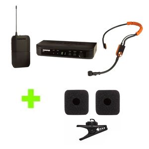 Kit Microfone Sem Fio Headset BLX14/SM31 + Kit de Reposição