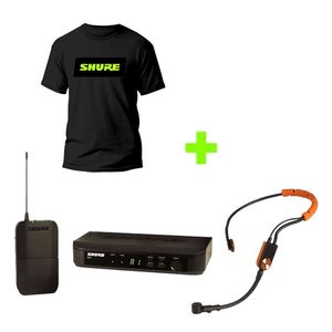 Kit Microfone Sem Fio Headset BLX14/SM31 + Camiseta Média