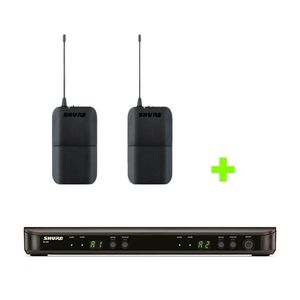 Kit Microfone Duplo Receptor BLX88 + 2 Bodypack BLX1-J10