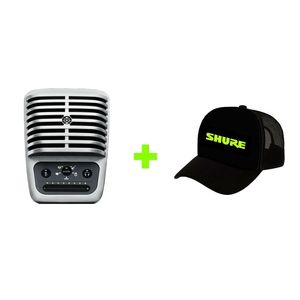 Kit Microfone Digital USB MV51-DIG + Boné Shure CAP