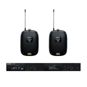 Kit Microfone Duplo sem fio SLXD4DBR + 2 Bodypack SLXD1