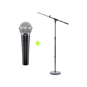Kit Microfone Profissional SM58-LC + Pedestal Girafa