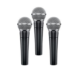 Kit 3 microfones Dinâmico Profissional Shure SM58-LC