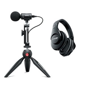 Kit Microfone MV88 com fone de monitoração SRH240A