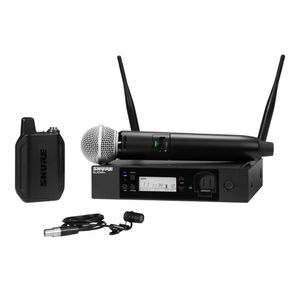 Sistema sem fio com lapela e microfone GLXD124R+85-Z3