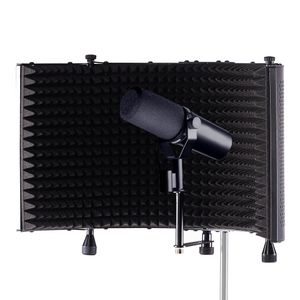 Kit Microfone SM7DB com Escudo de Isolamento Acústico