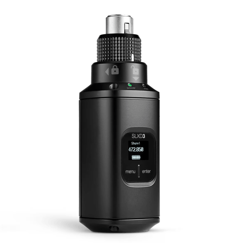 Transmissor-Plug-On-sem-fio-32-canais-Shure-SLXD3-G58