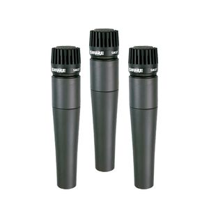Kit 3 Microfones Instrumento Profissional Shure SM57-LC