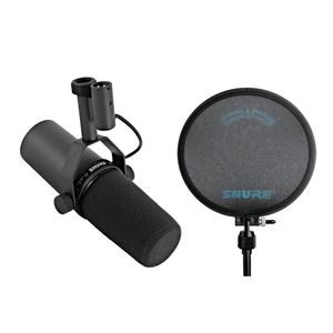 Kit Microfone SM7B Estúdio Podcast + Popfilter PS-6