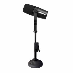Kit Microfone Podcast Vlogger MV7X + Pedestal Base Fundida