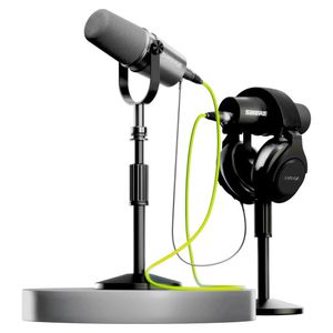 Kit Microfones para Podcast Shure MV7i, MV7X & Fone SRH440A