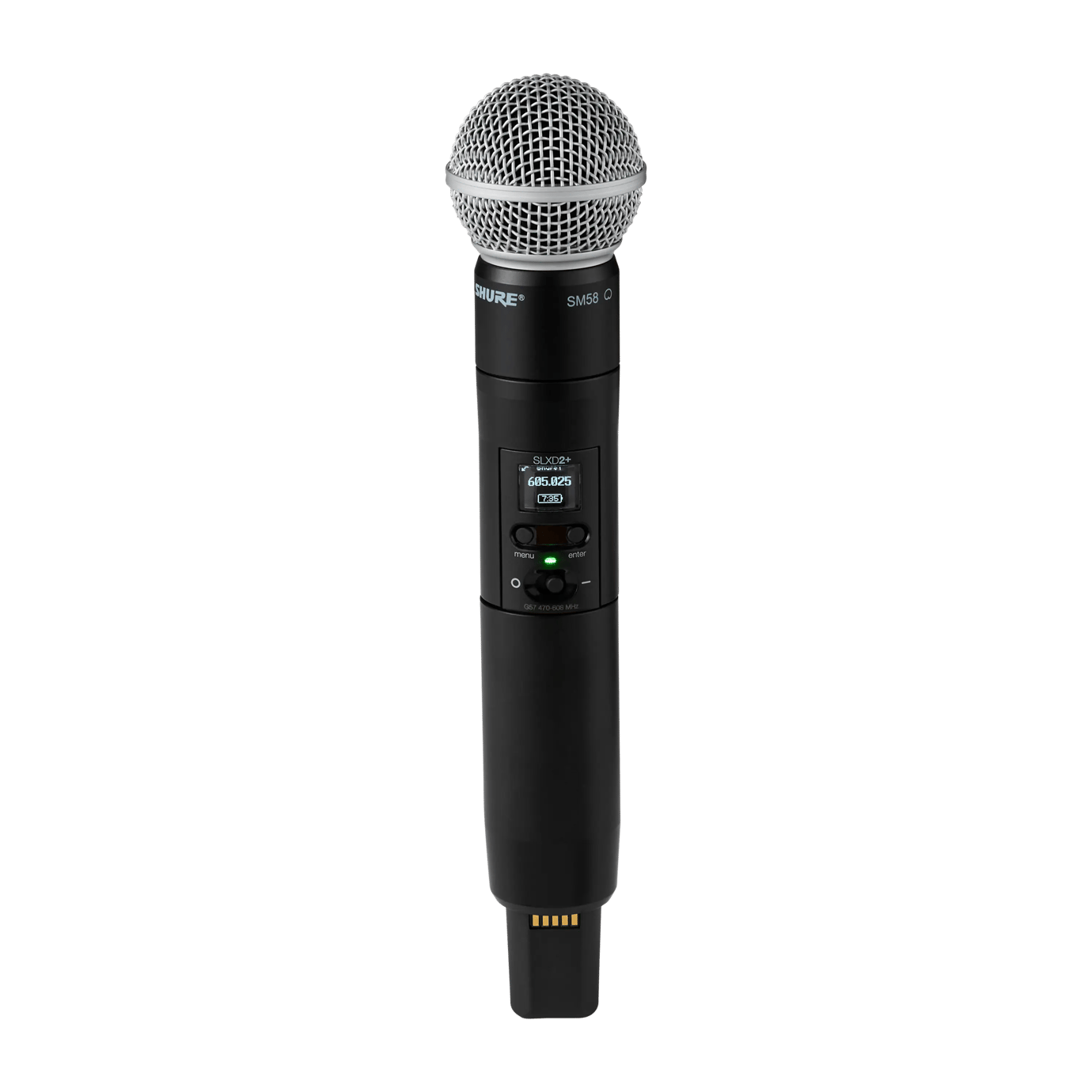 Sistema sem fio portátil digital com transmissor SM58 Shure SLXD25